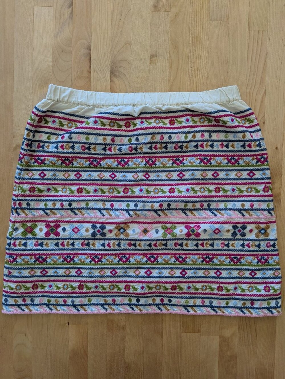 Lands' End Embroidered Skirt size XS - Picture 2 of 9